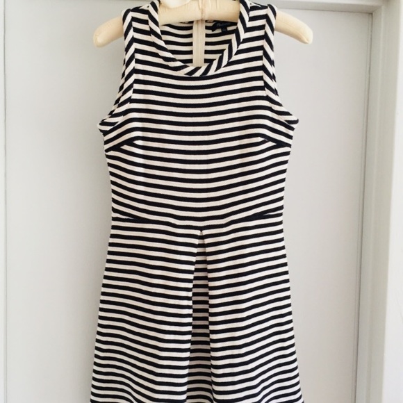 Madewell Navy & White Striped Sailor Dress Small - Picture 2 of 5